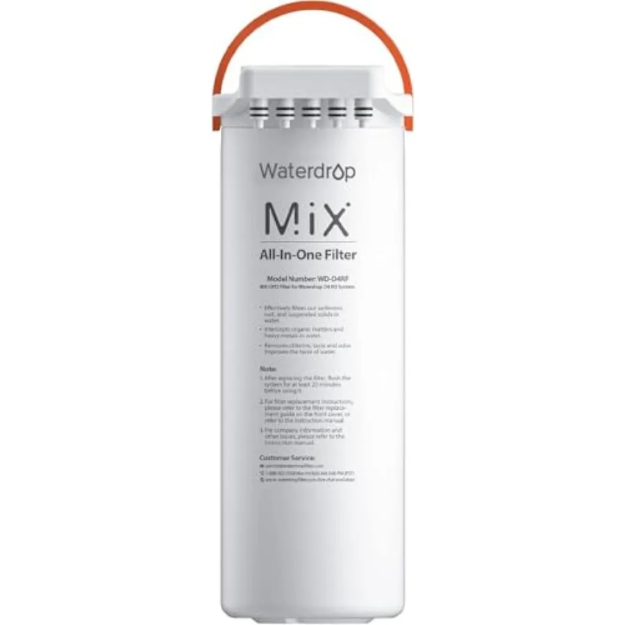 

WD-D4RF Filter Replacement for WD-D4-W Reverse Osmosis System 1-year Lifetime