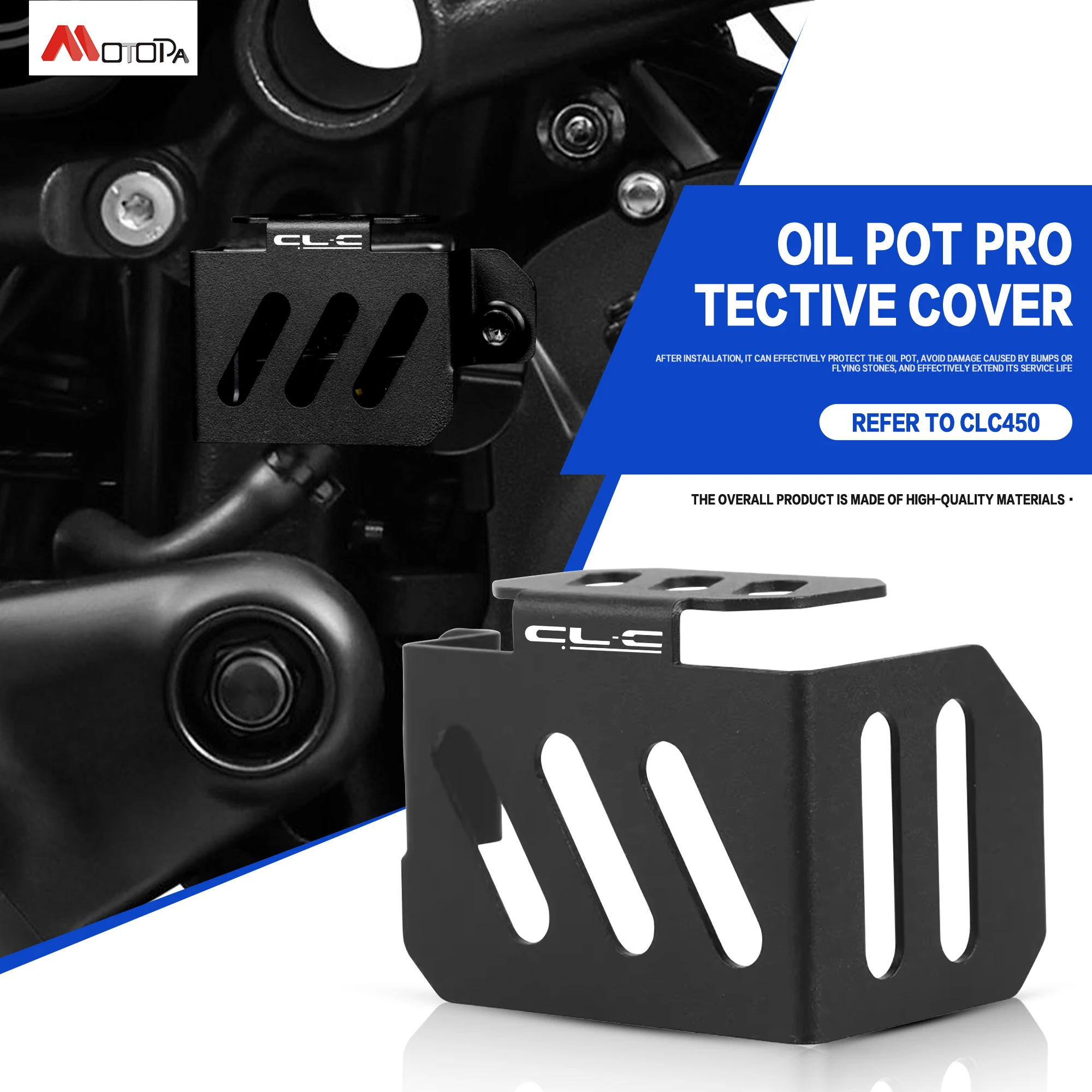 For CFMOTO 450 CLC 450 450CLC Motorcycle Rear Brake Fluid Reservoir Tank Guard Brake Master Cylinder Protector Cover