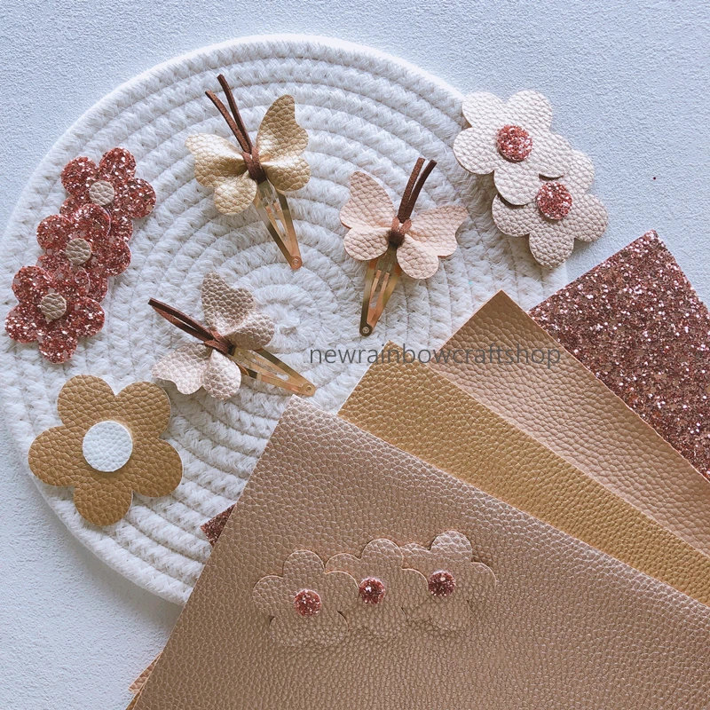 매트릭(Matellic) 합성 가죽으로 완성하는 창의적 데코와 DIY: 22x30cm A4 사이즈로 아이 헤어 액세서리부터 홈데코까지