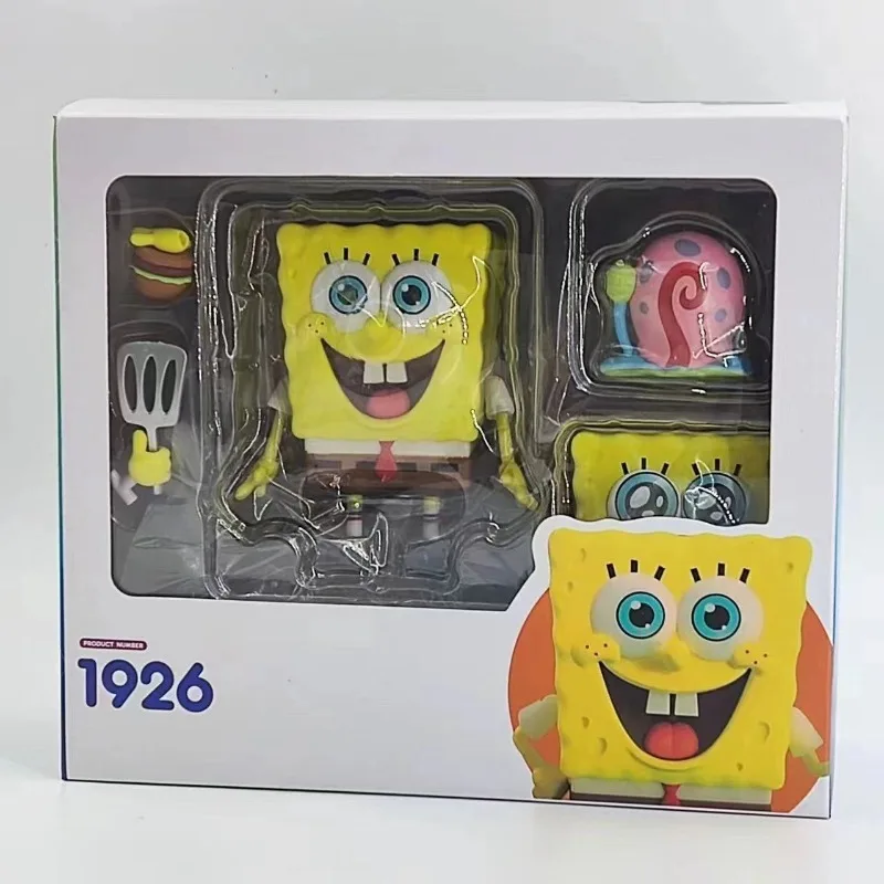 Popular Cartoon Anime SpongeBob SquarePants Q Version Joints Movable Face Replacement Model Gift Collection Gifts