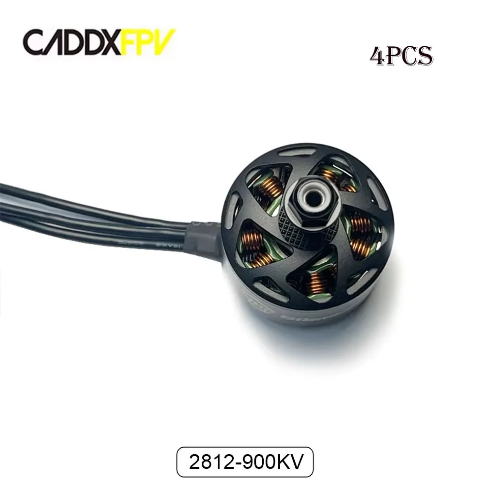 CADDX 4PCS 2812 900KV มอเตอร์ไร้แปรงสําหรับ 9 "8" 7 นิ้ว RC Multirotor เครื่องบิน Quadcopter DIY อุปกรณ์เสริม CADDXFPV มอเตอร์