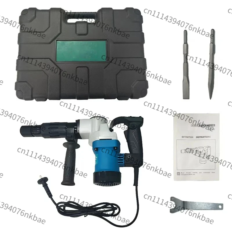 High Power 1200W Multifunctional Electric Pick, 2 in 1 Impact Drill & Wall Chiseling Hammer for Wall Grooving Demolition