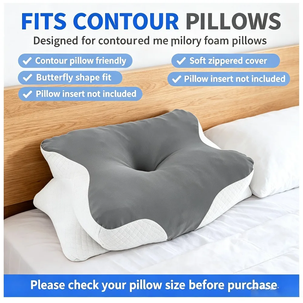 Butterfly Pillowcase Soft Satin Polyester Pillow Cover with Zipper Decorative Neck Cushion Cover Bedding Home Decor Accessory