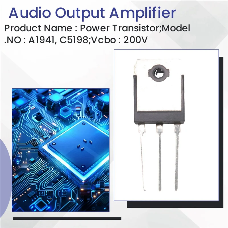 AS62 10 زوج A1941 + C5198 10A 200V مكبر كهربائي ترانزستور السيليكون