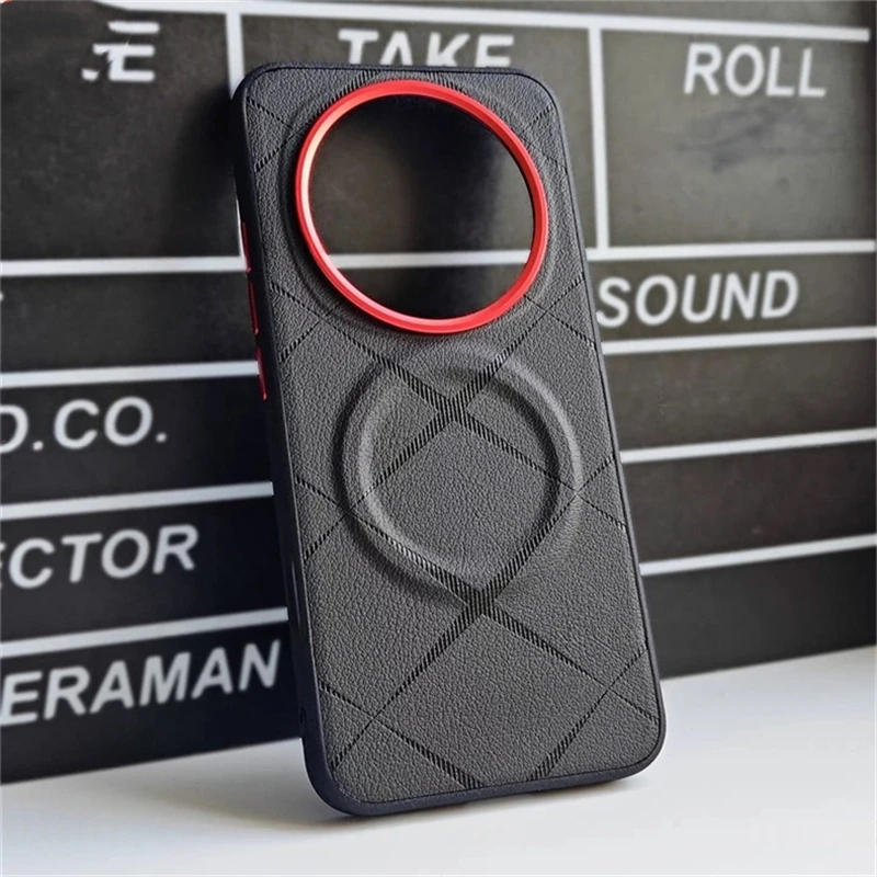 حافظة مغناطيسية لهاتف Honor Magic 8 Pro حافظة MagSafe فاخرة شريطية من جلد السيليكون غطاء خلفي لهاتف Magic8 8Pro 5G غلاف مقاوم للصدمات #4