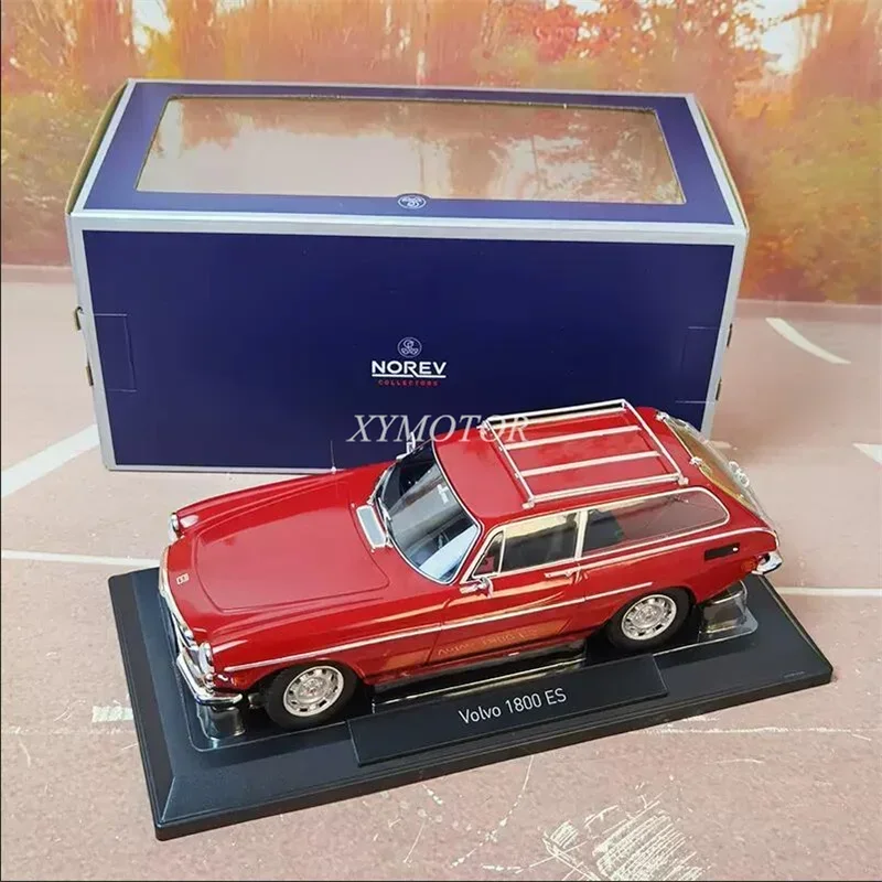 

Модель автомобиля Norev 1/18 для Volvo 1800 ES 1972, американская версия, литые красные игрушки, подарки, коллекционные украшения