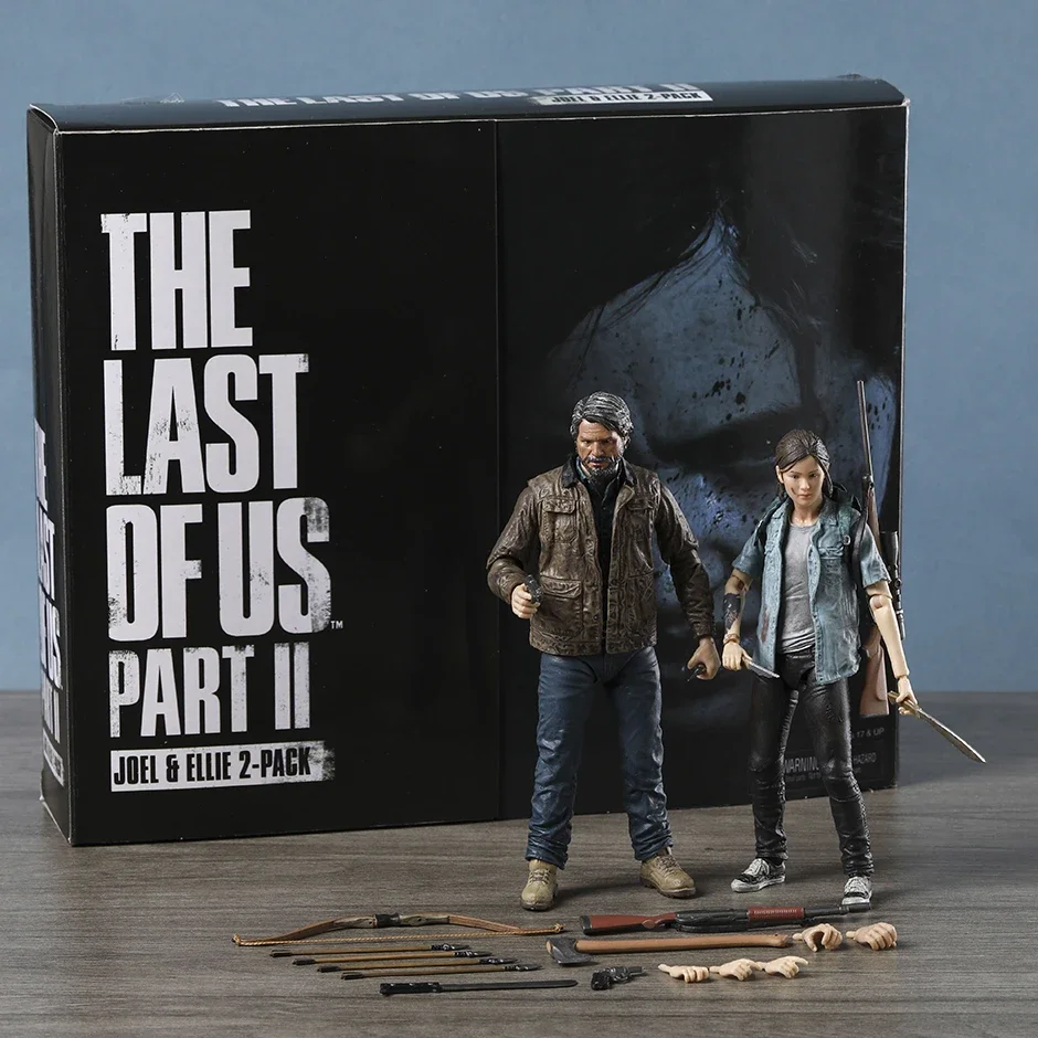 NECA The Last of Us Part II Ultimate Joel & Ellie PVC Action Figure Toy Figurine Collectible Model Doll Set