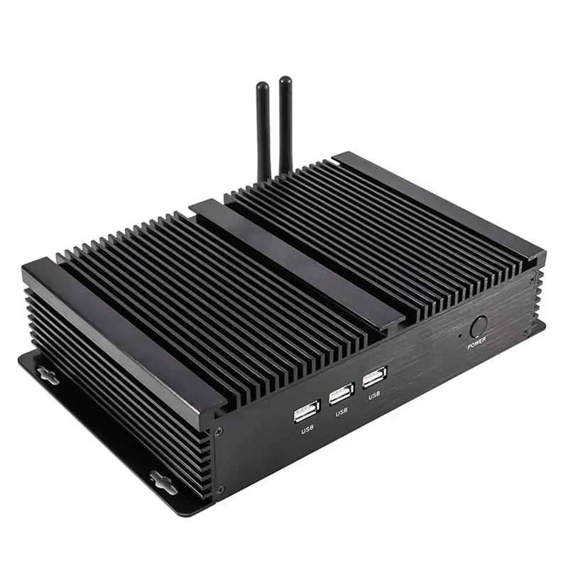 Topton Industriële Fanless Mini PC i7 1165G7 i5 1135G7 2 * DDR4 M.2 + MSATA + 2.5 ''SATA 2 * COM Rs232 VGA WiFi Robuuste Computer