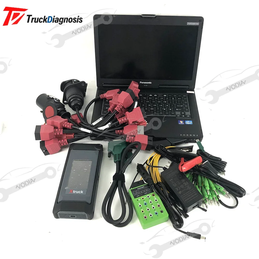 Xtruck Chassis Inspection Reading Code detection of automatic Heavy Duty Truck Diagnostic Tool and CF53Laptop