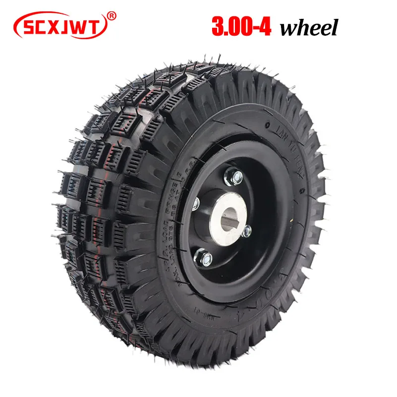 3.00-4 Scooter wheels Mini ATV 17mm /19mm Keyway  hub and  tire  inner  Off Road pattern tyre kit