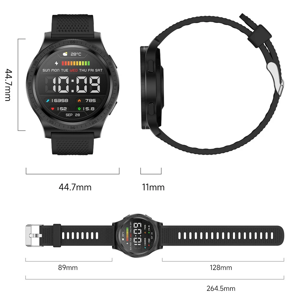 Information Notification GPS Sports Smart Watches Rotating Physical Dial Waterproof Smartwatch Women Heart Rate AMOLED Screen