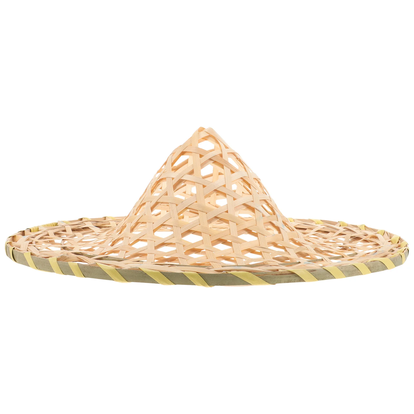 الخيزران النسيج قبعة الكبار الأداء الشرقي خفيفة الوزن تأثيري حزب الدعامة ريفي جوفاء المنسوجة المرحلة زي التبعي