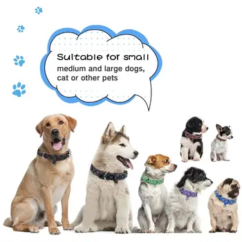 1 Piece Leather Dog Collars Adjustable Pet Dog Collars Neck Strap Soft Pet Dogs Small Medium Large Dogs Training Pet Accessories 2