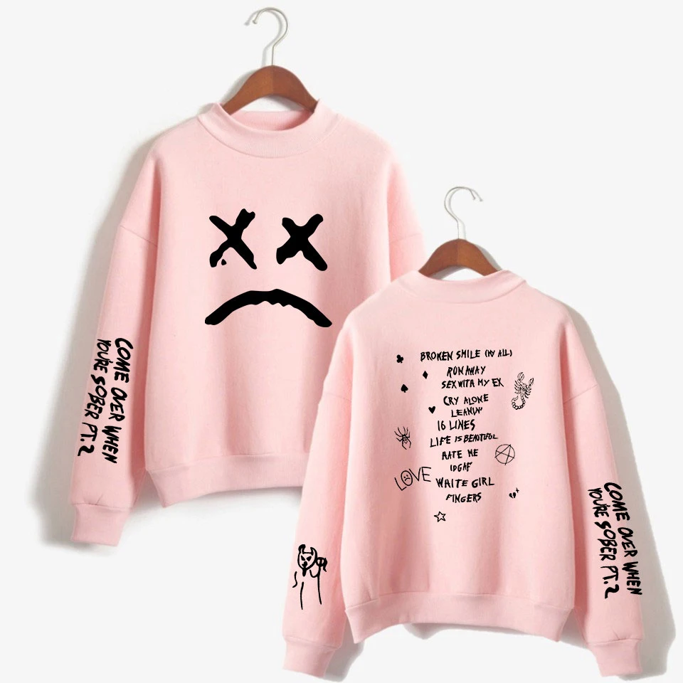 

New Lil Peep Sweatshirt Girl Fashion Casual Clothes Long Sleeve Spring Hip Hop Sweatshirt Korean Streetwear Street Wear Full Men