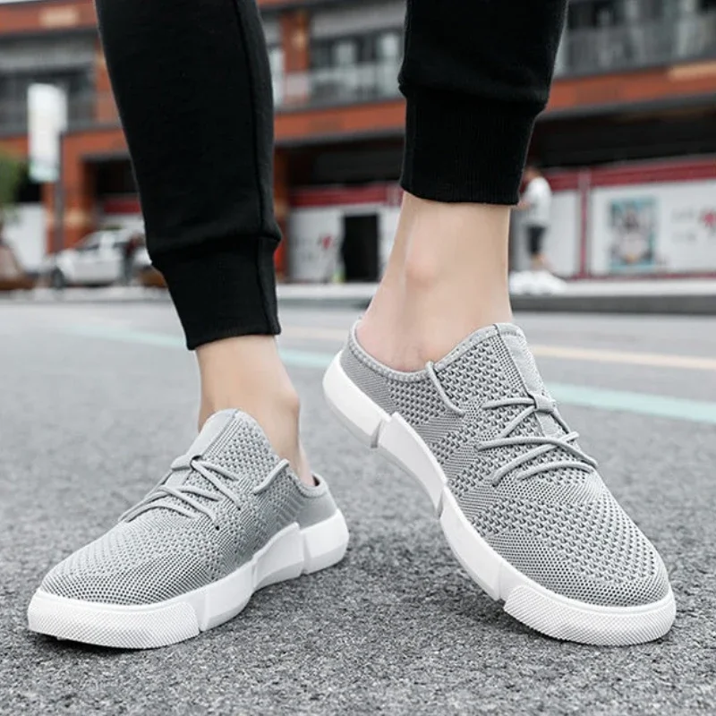 Mules Half Platform House Indoor Beach Male Slipper Walk Around Home Slides High Quality Fashion Eva Rubber Low Price Men's Shoe