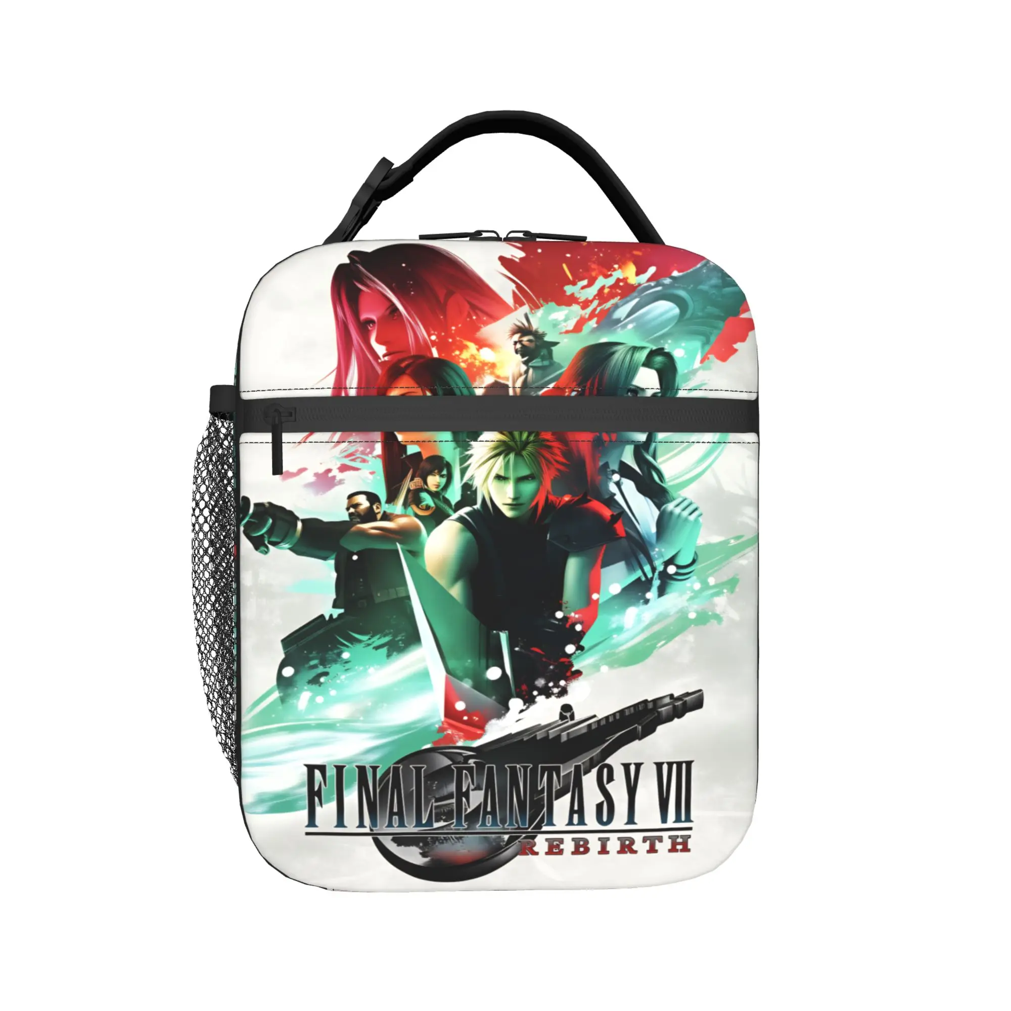 Tifa Lockhart-Final Fantasy 7 Ff7Remake Ffvii Final Lunch Bag Casual Lunch Box For Child Travel Cooler Bag Tote Food Bags