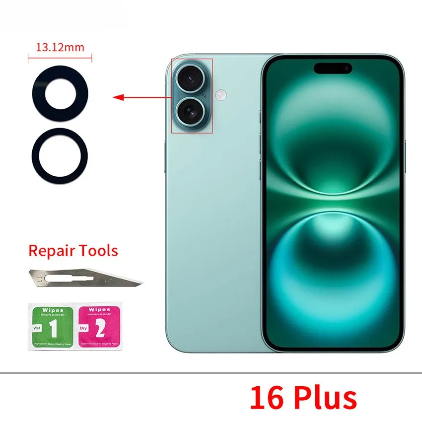 Camera Lens rear Glass Set for iPhone 16 16Pro Max 16 Plus