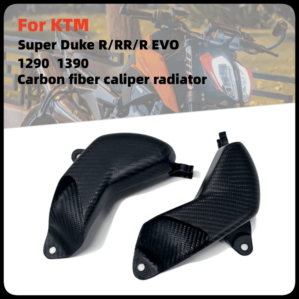 

Copertura del radiatore pinza condotto aria freno anteriore moto in fibra di carbonio per KTM 1290 1390 Super Duke R/RR/R EVO