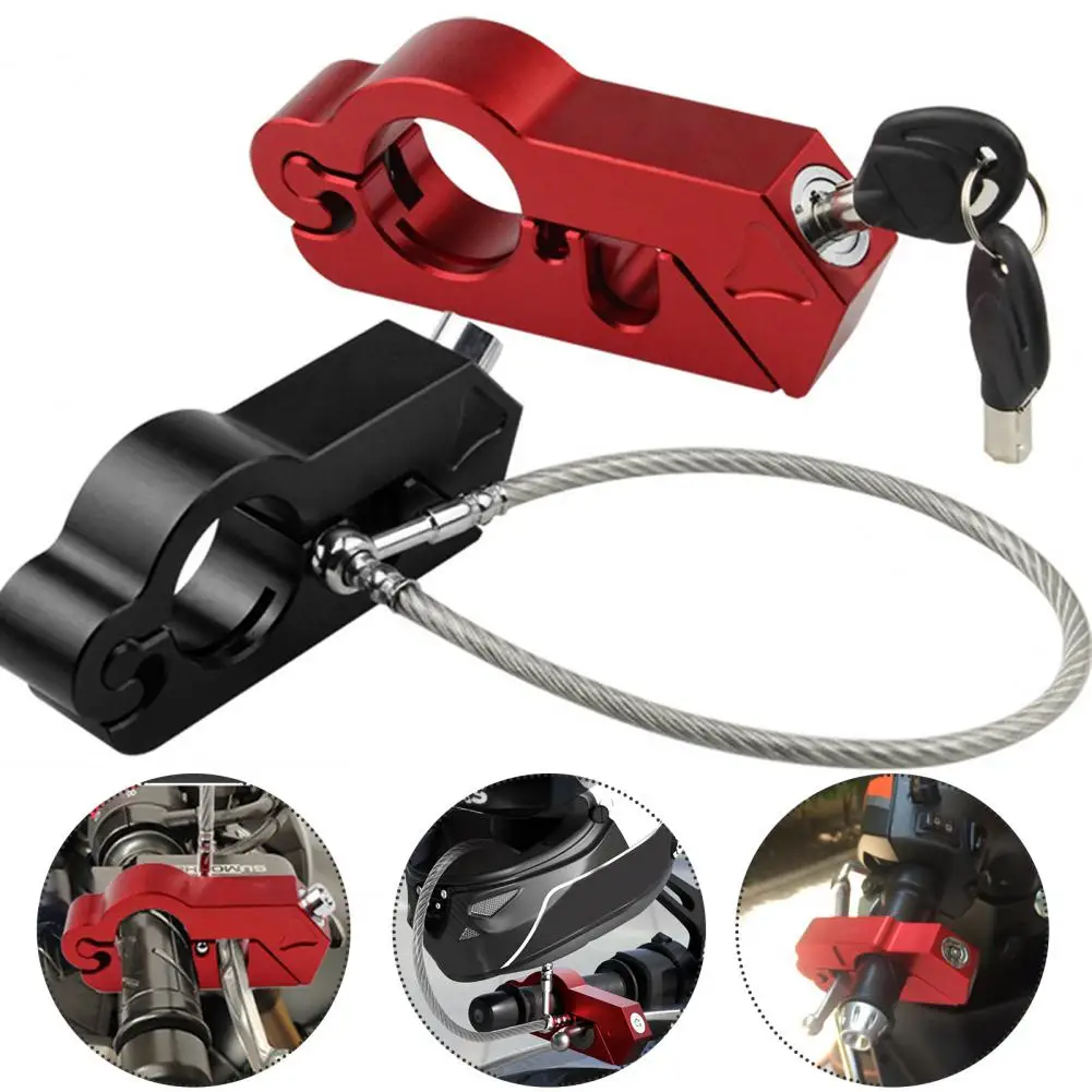 

Anti-oxidation Lock Motorcycle Lock Heavy-duty Motorcycle Brake Lock Helmet Lock Combo for Anti-theft Security High for Scooters