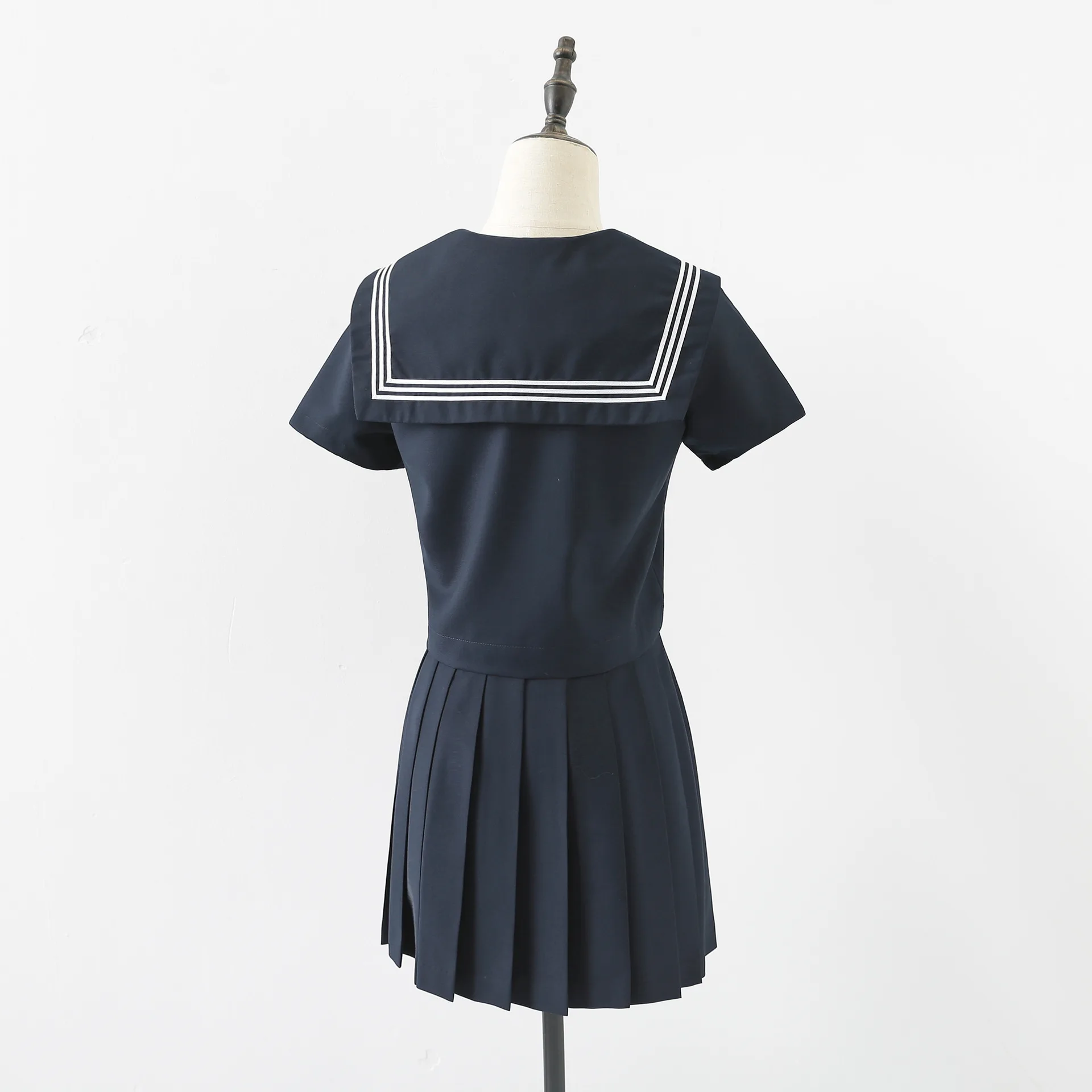 High Quality Japanese Style Student Girls School Uniforms Girls Navy Costume Women Sexy Navy Jk Suit Sailor Blouse Pleated Skirt