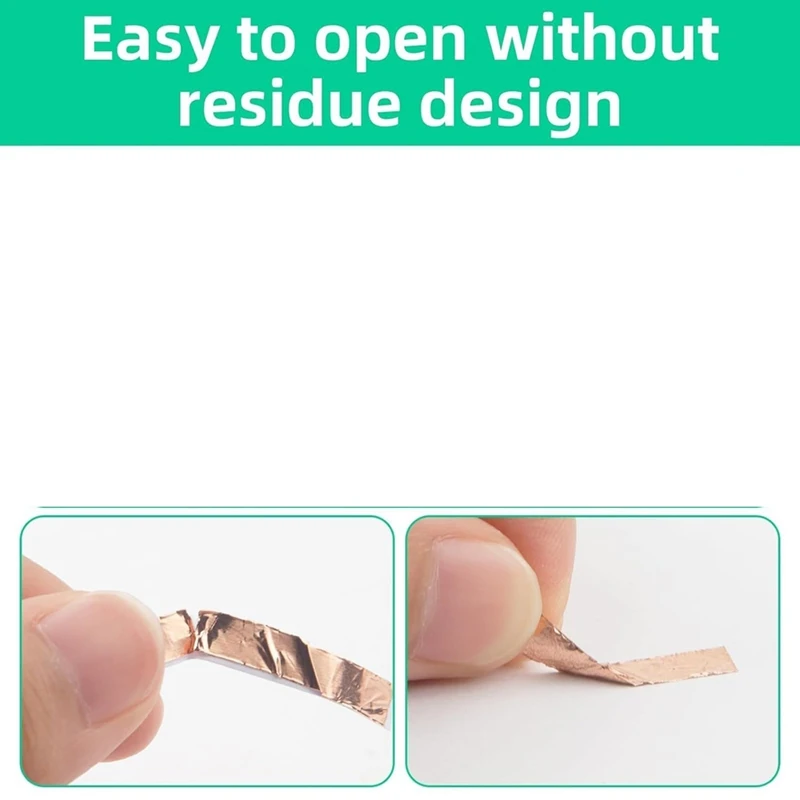 PORK-2PCS Nastro schermante in rame da 1/4 pollici X 164 piedi, nastro in lamina di rame e nastro schermante in rame per adesivo conduttivo in nastro di rame