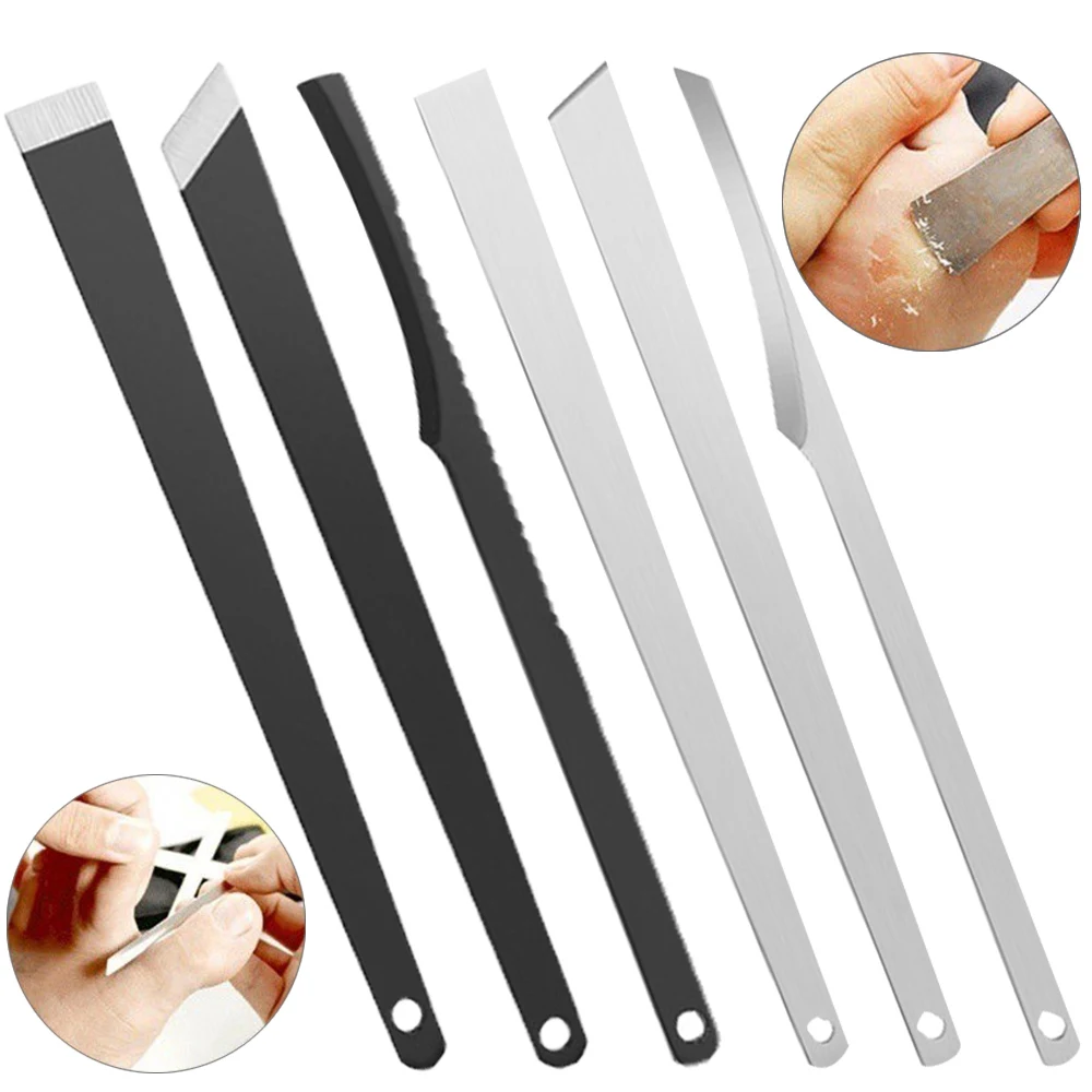 3pcs Pedicure Knife Set Feet Ingrown Cuticle Toe Nail Correction Foot Dead Skin Remover Files Foot Professional Manicure Tools