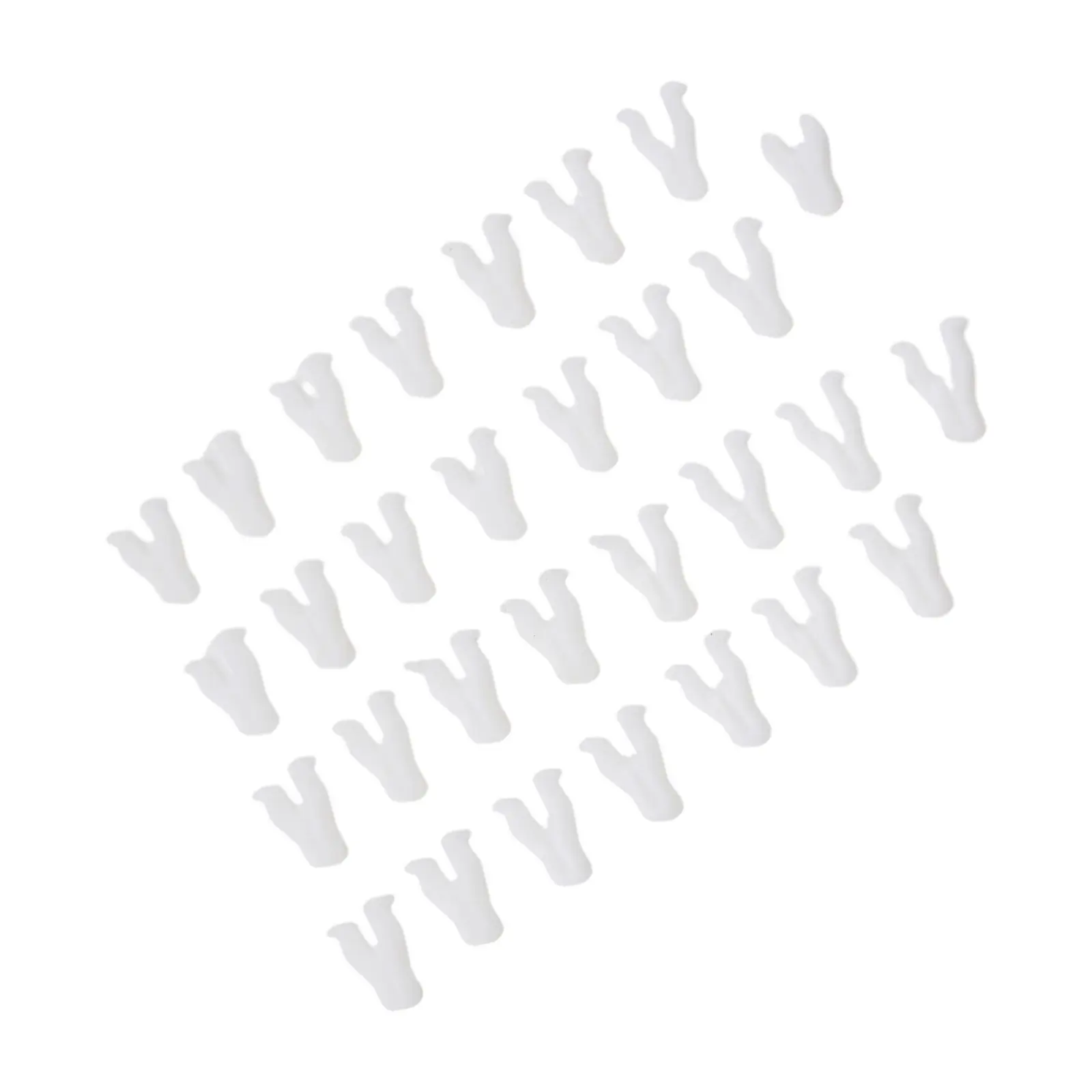 30pcs Nylon Switch Bezel Clip White Plastic For Toyota For 4Runner For Lexus Center Console Radio Dash Panel Switch Bezel Clip