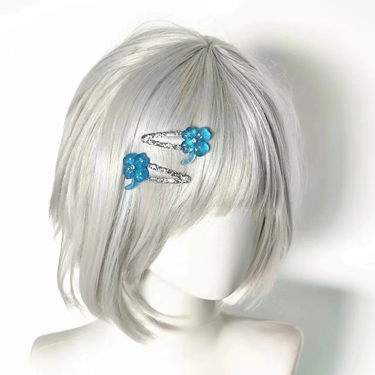 1 paio Lolita Girl Lucky Clover Fermaglio per capelli Retro Copricapo Clip accoppiata Y2K Ragazza Harajuku Gotico Accessori per sottocultura originali