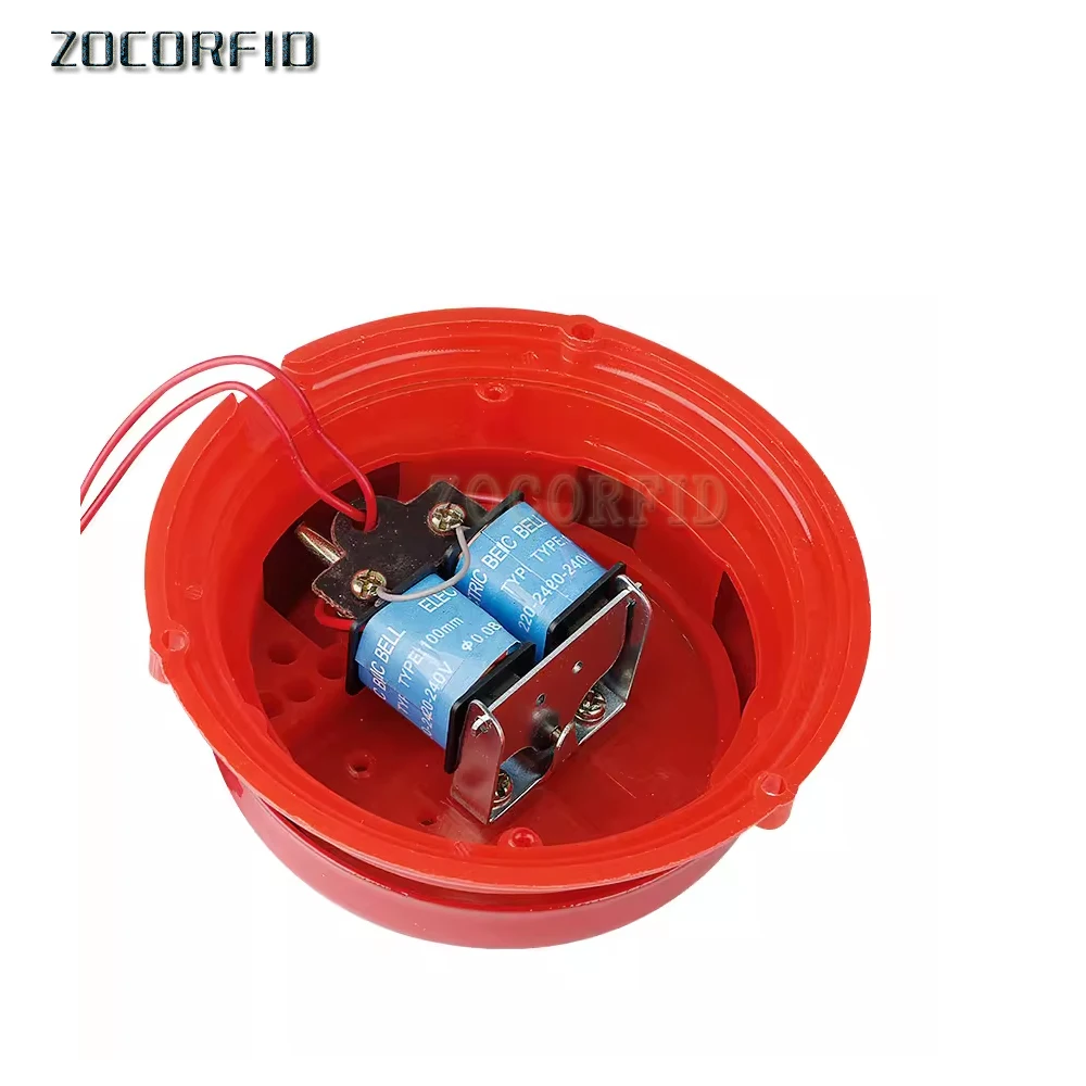 جرس كهربائي تقليدي 4 بوصة 220 فولت 8 وات 95 ديسيبل جرس إنذار جرس باب عالي الجودة جرس مصنع المدرسة