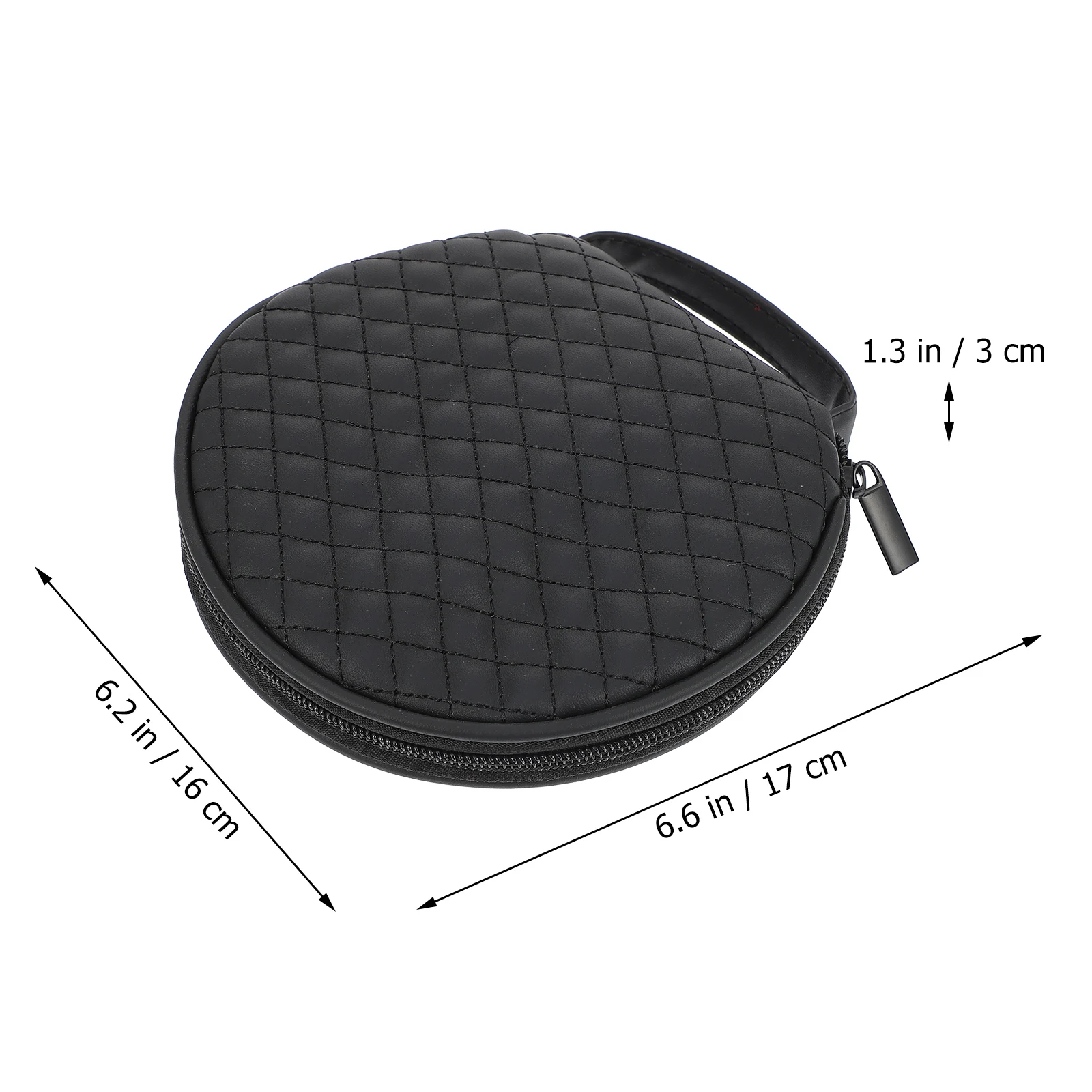 

Storage Bag CD Car Case Embroidered Plaid Disc Household Auto Organizing Black Home