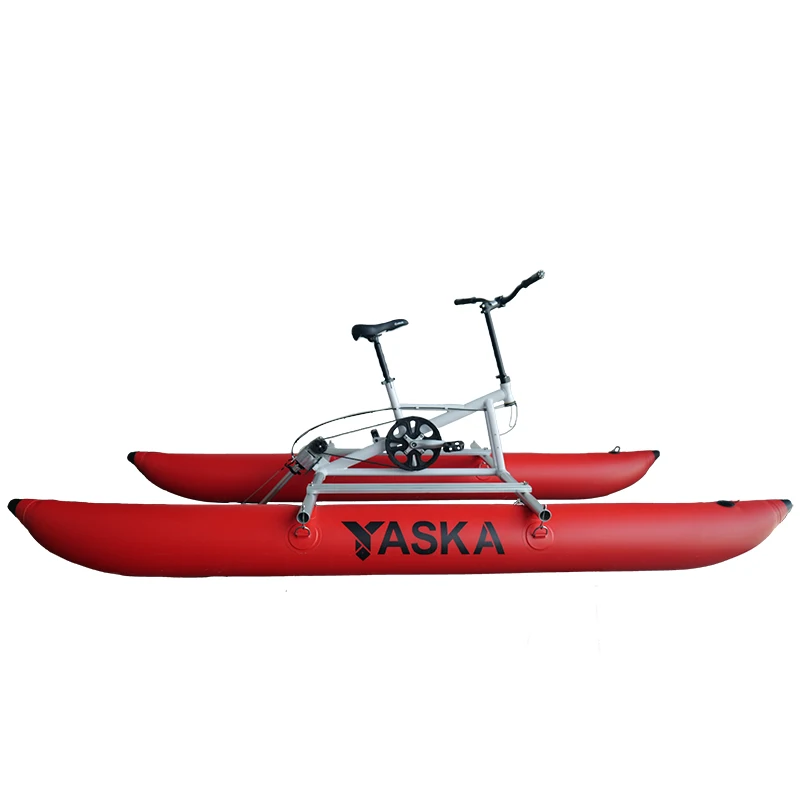 Race Bike Inflatable Floating Waterbike Pedal Boats Hydro Cycle Bicycle Water Bike With Pedal Drive For Water Games