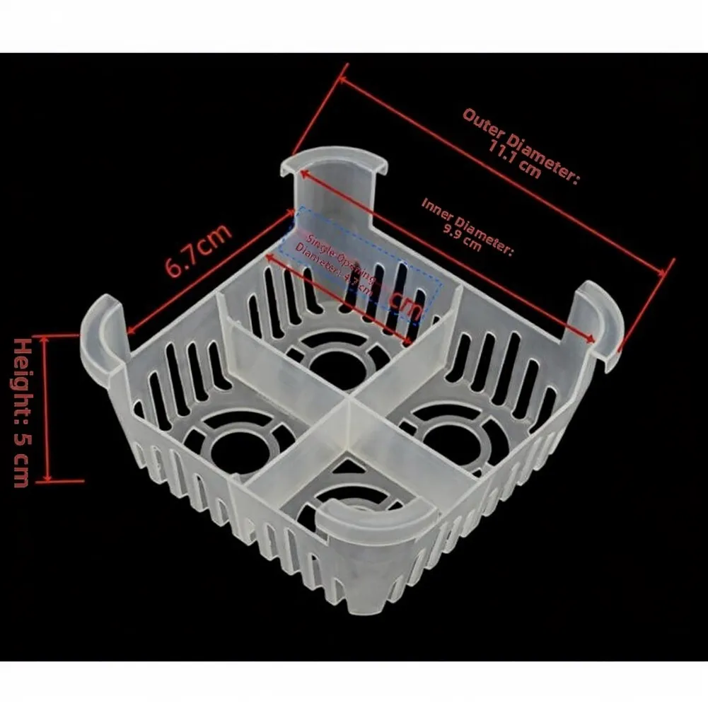 4pcs Lightweight Flower Bulbs Container Kit for Indoor Balcony Garden with Built in Drainage and Root View Design