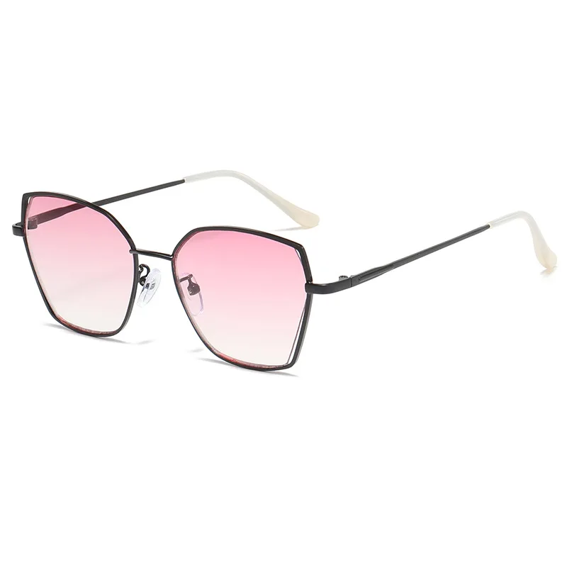 

Fashion Women Large Butterfly Reading glasses Progressive Multifocal Reader Pink lenses Dual-use Sunglasses