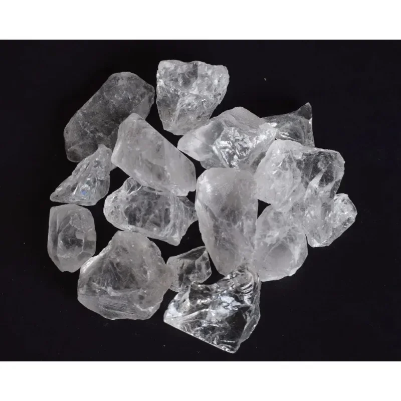 200g Natural Clear Quartz Semi-precious Stone Ornaments Rock Crystal Chips Reiki Healing Metaphysical Rough Crushed Raw Stones