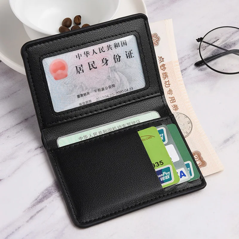 1Pc New Super Slim Soft Wallet PU Leather Mini Credit Card Wallet Purse Card Holders Men Wallet Thin Small Short Skin Wallets