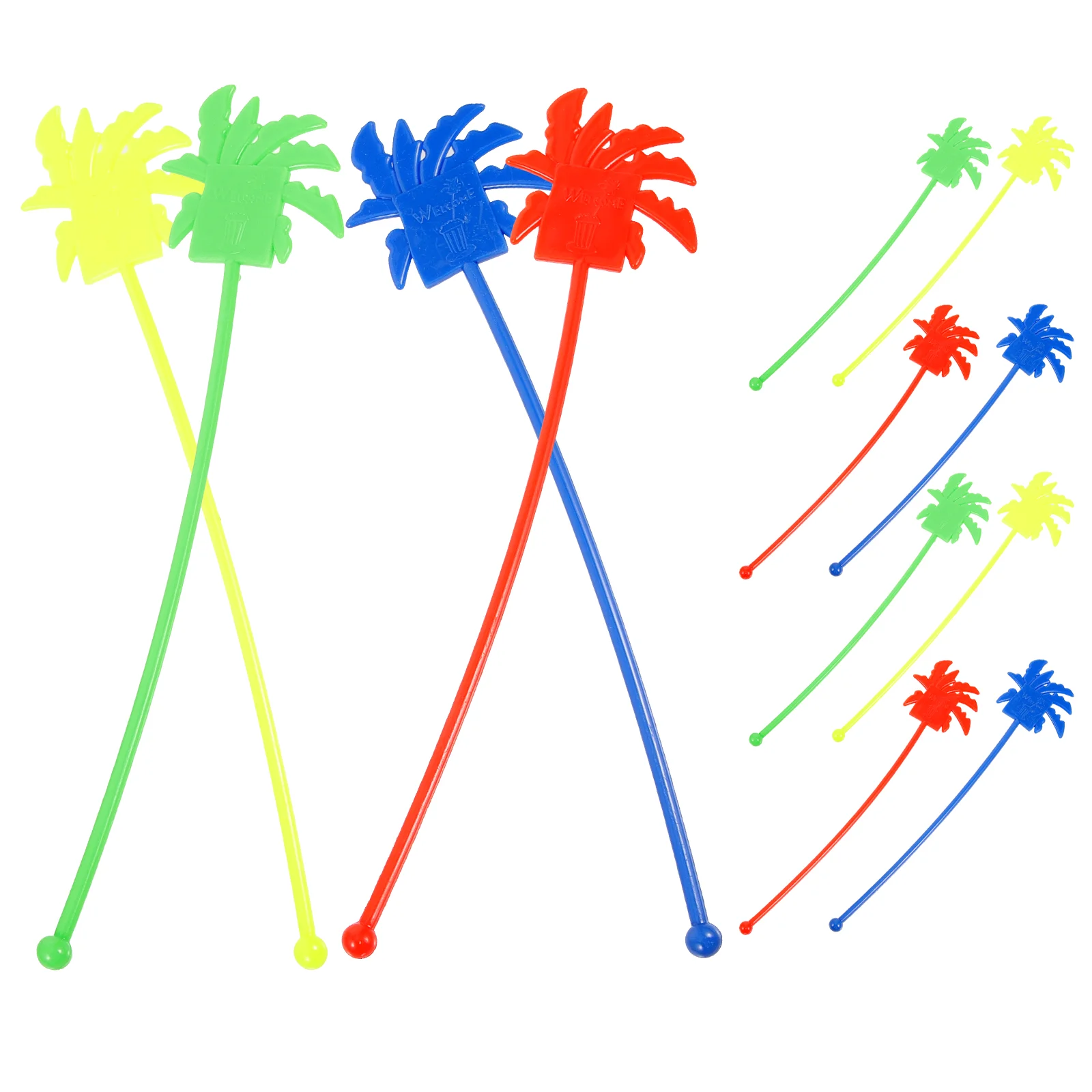

30 Pcs Coconut Stirrer Mixing Sticks Swizzle Stirrers Stirring Rods Coffee Drinks Acrylic Plastic Cocktail Whisk