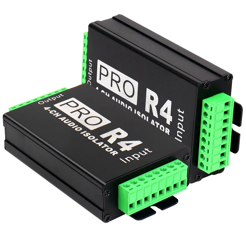 DYJ-zp4CH Audio Isolator Audio Noise Reduction Filter Current Silencer Ground Loop Audio Isolator for Car Audio