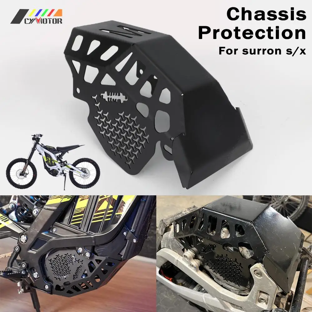 Motorchassisbeschermingshoes Roestvrijstalen motorbeschermer voor Sur-Ron Surron Light Bee Off-Road elektrische crossmotor