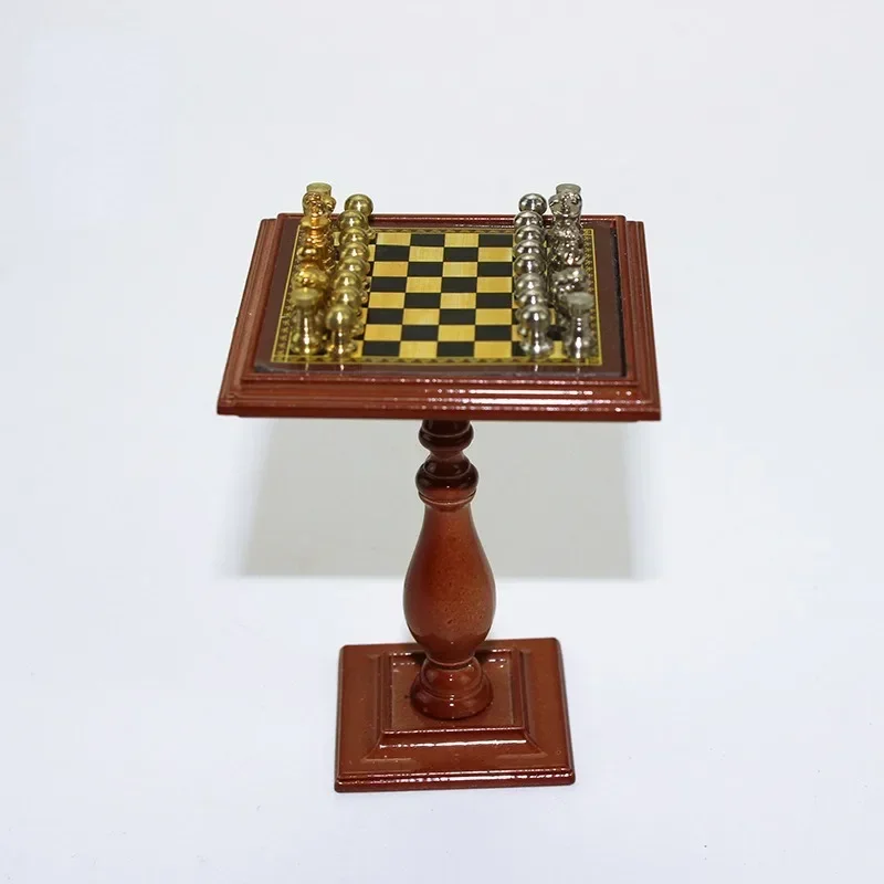 

Simulated Chess Mini House Layout Decor Accessories Home Pretend Play Dolls Board Model Table