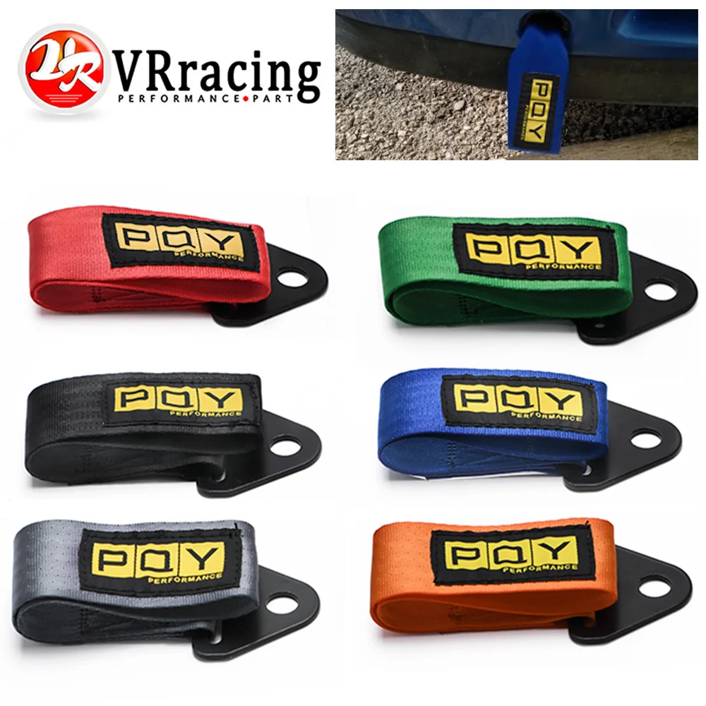 PQY Towing Rope High Strength  PQY JDM trailer Tow Ropes Racing Car Universal Tow Eye Strap Tow Strap Bumper Trailer Accessories