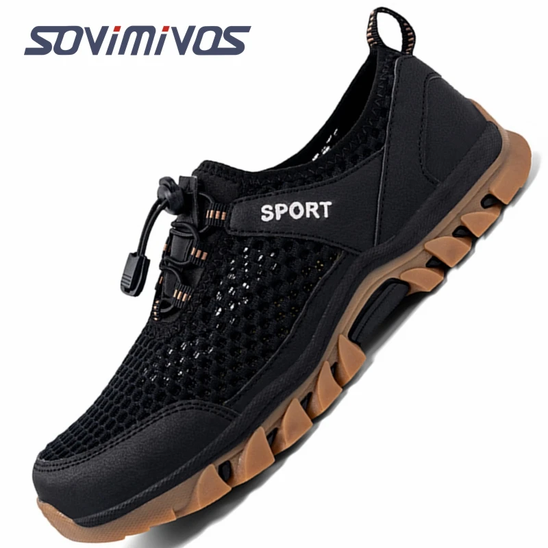 

Men's Mesh Breathable Water Shoes Beach Non-slip Outdoor Sports Barefoot Sneakers Hiking Fishing Wading Shoes Sneakers