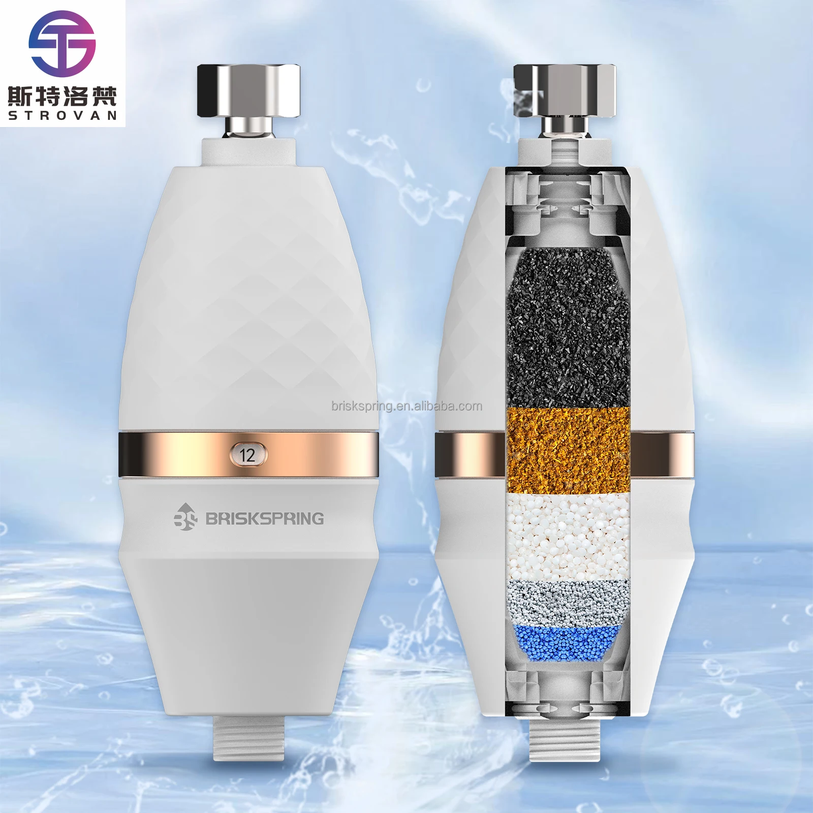 فلتر الدش الممتاز STLF للمياه النظيفة يقلل من المعادن الثقيلة والروائح