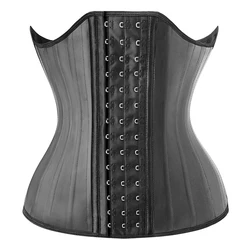 25 Steel Bones Latex Waist Trainer Corset Shapewear Slimming Belly Women Body Shaper Modeling Strap Reductive Girdle