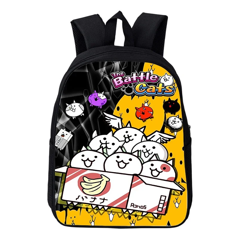

Lightweight The Battle Cats Cartoon School Bags Baby Kindergarten Bag 12 Inch Girls Daypack Kids Backpack Boys Bookbag Mochila
