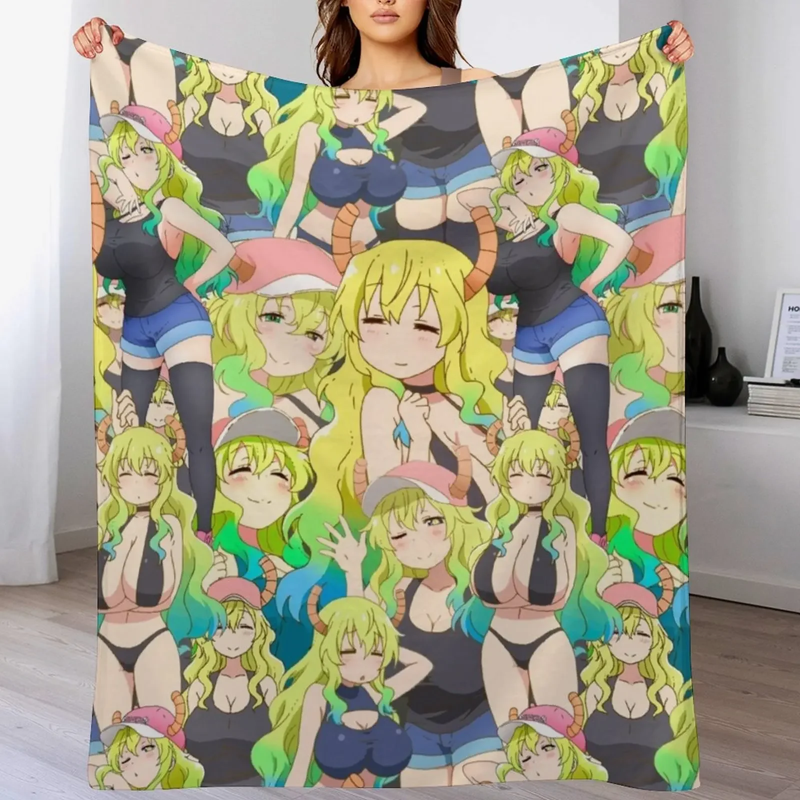 

Lucoa Tribute Pattern Throw Blanket Ultra Soft Flannel Fleece Blanket for All Seasons