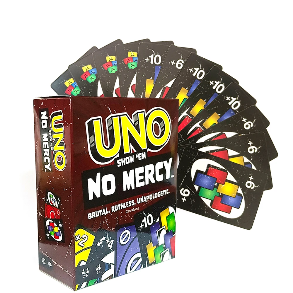 UNO Dragon Ball Z Card Game UNO No mercy for Family Night Featuring Tv Show Themed Graphics and a Special Rule for 2-10 Players