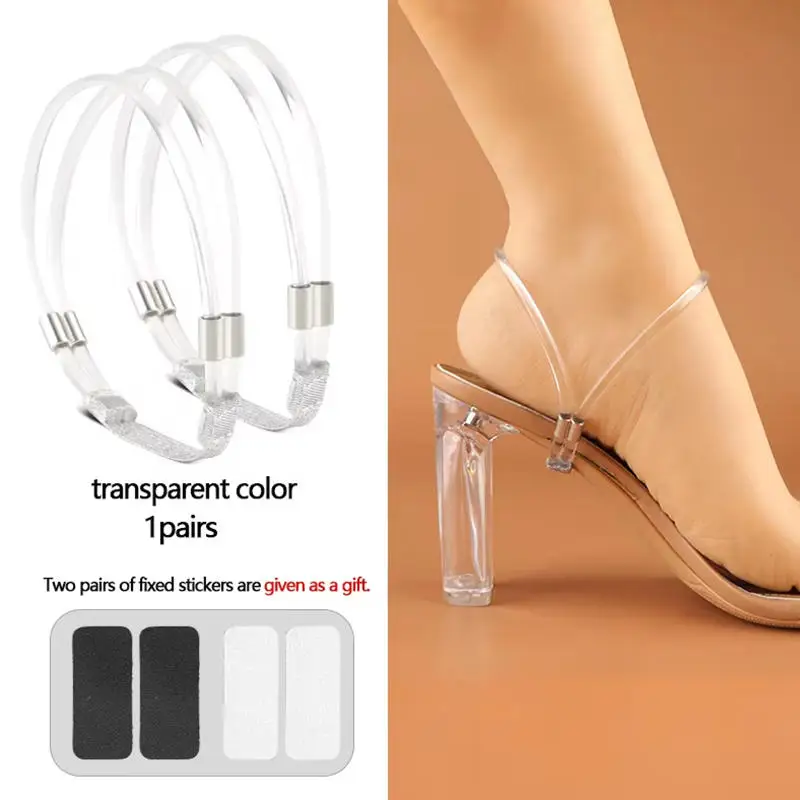 1pair High Heel Anti-Loose Straps, Anti Loose Strap for High Heels, Elastic Shoe Ankle Straps, Detachable Shoe Straps for Heels