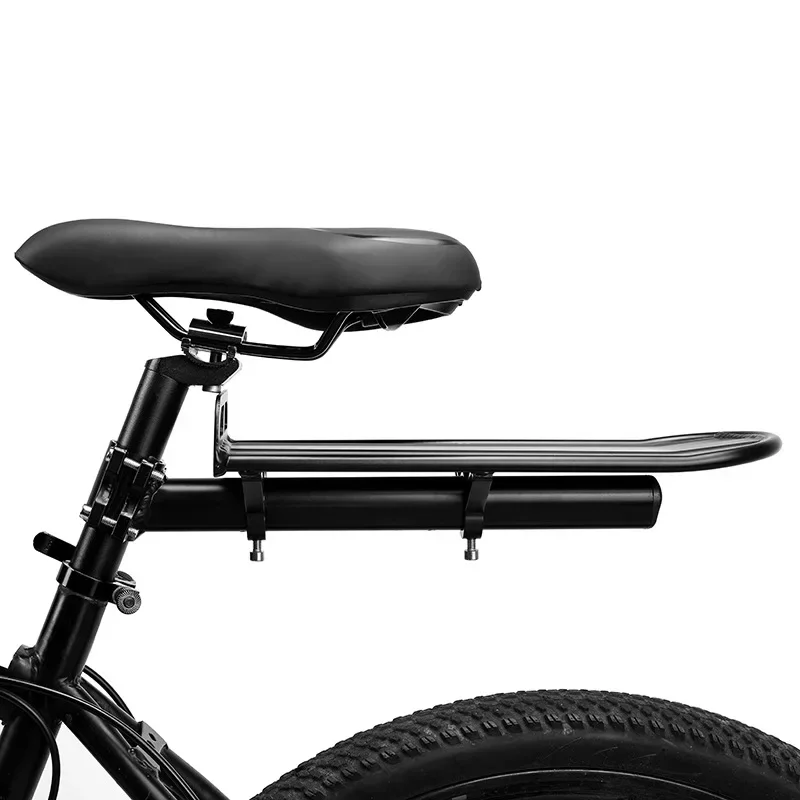 Mountain Bike Rear Rack Road Bike Frame Folding Aluminum Flatbed Rack Telescopic Bike Equipment Bike Accessories