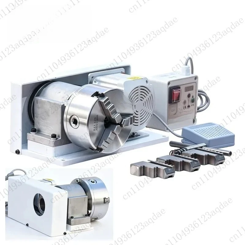 With Shroud Speed Regulation Three Jaw Chuck Type Polishing Machine Power Head Assembly Die Core Polishing Machine High Speed