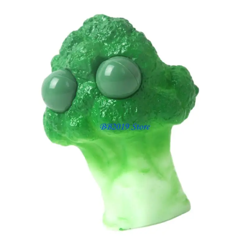 Q0KB Eye Poping Gemüse Stressbällchen Sensorische Squeeze Prise Toy für Kinder Erwachsene
